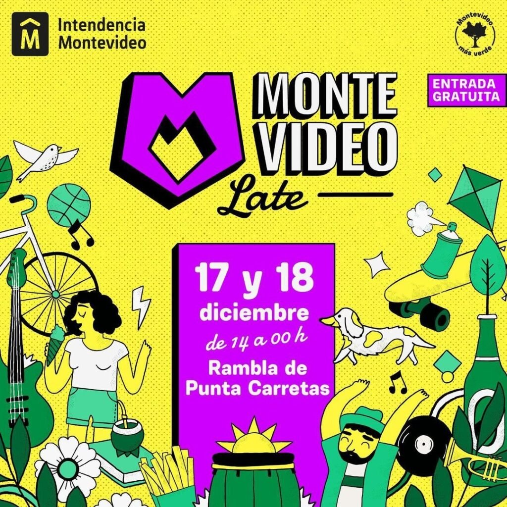 Montevideo Late jaialdia: show-en ordutegiak, grilla eta tokira eraman daitekeena